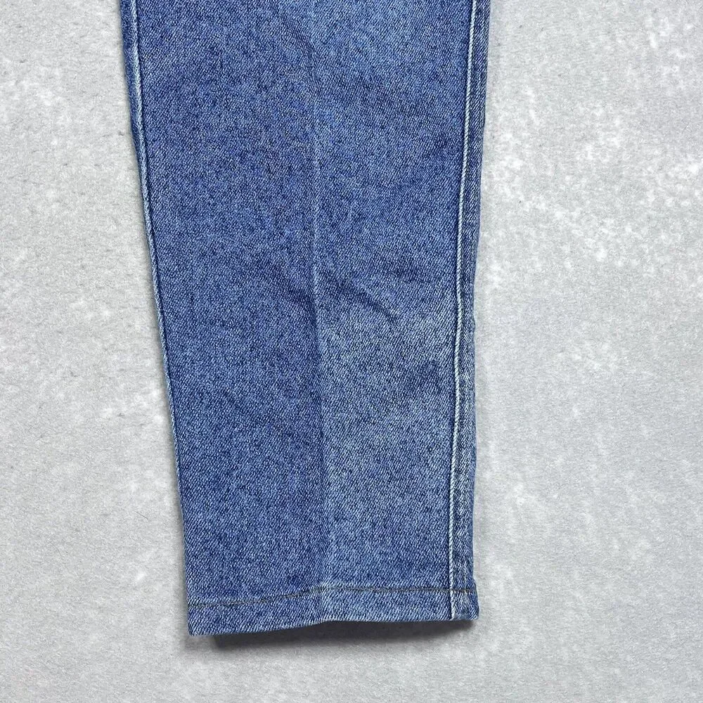 Vintage 80s LEE Sexy Chic Mom Tapered Jeans Womens SZ 31x30 High-Waist Acid-Wash - Picture 4 of 14